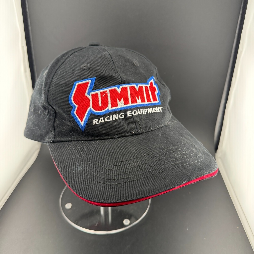 Tema Summit Racing Equipment Baseball Cap Mens One Size Black Logo Cotton Hat